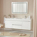 Annecy 60" Double Sink Wall-Mounted Bathroom Vanity Set - HomeBeyond