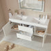 Annecy 60" Double Sink Wall-Mounted Bathroom Vanity Set - HomeBeyond