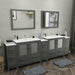 Brescia 108" Double Sink Modern Bathroom Vanity Set - HomeBeyond