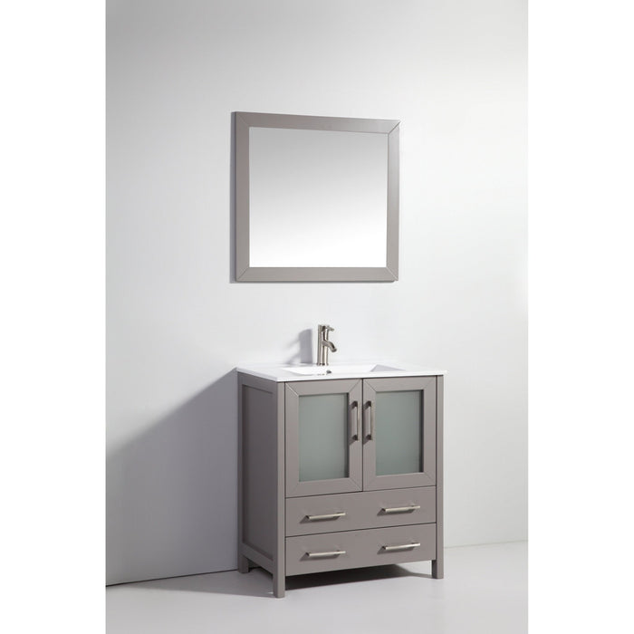 Brescia 30" Single Sink Bathroom Vanity Set and Mirror - HomeBeyond