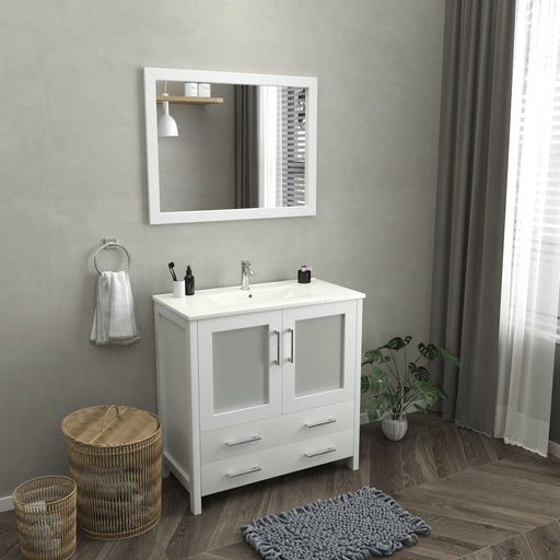 Brescia 36" Single Sink Modern Bathroom Vanity Set - HomeBeyond