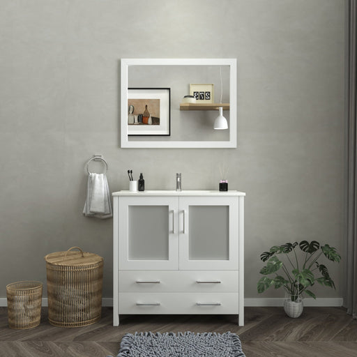 Brescia 36" Single Sink Modern Bathroom Vanity Set - HomeBeyond