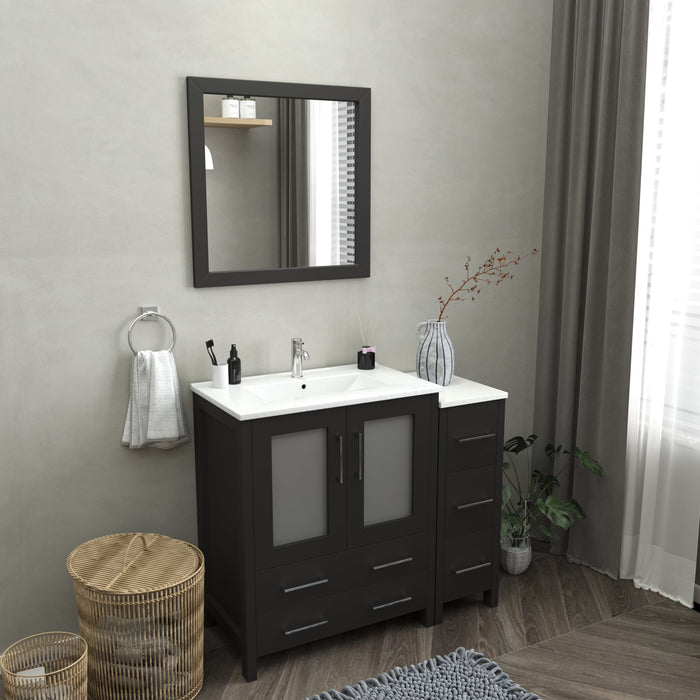 Brescia 42" Single Sink Bathroom Vanity Set and Mirror - HomeBeyond