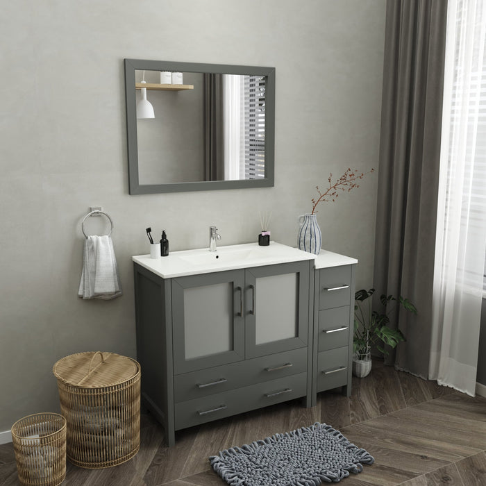 Brescia 48" Single Sink Modern Bathroom Vanity Set - HomeBeyond