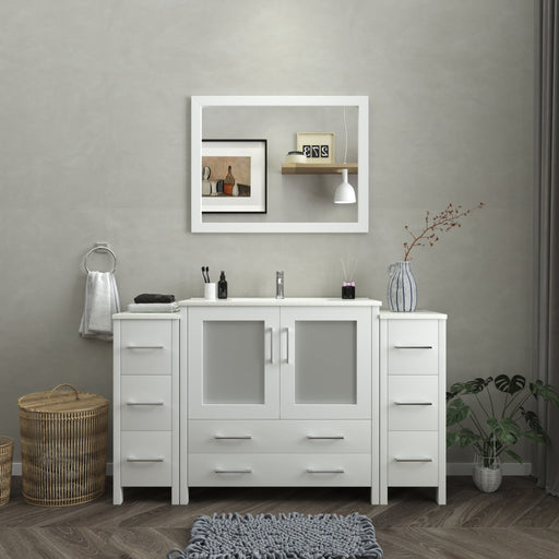 Brescia 60" Single Sink Modern Bathroom Vanity Set - HomeBeyond