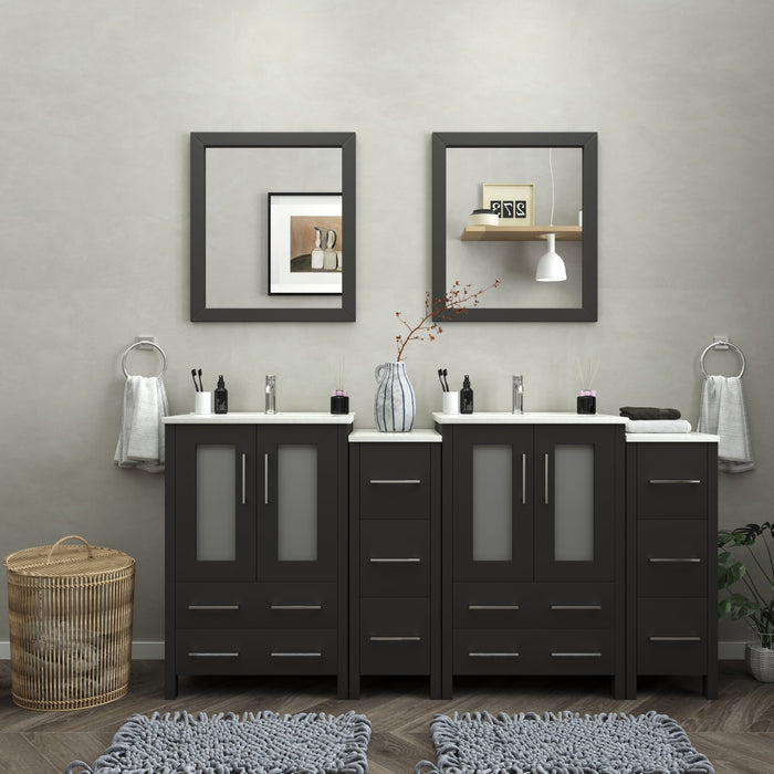 Brescia 72" Double Sink Bathroom Vanity Combo Set - HomeBeyond