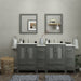 Brescia 72" Double Sink Bathroom Vanity Combo Set - HomeBeyond