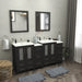 Brescia 72" Double Sink Bathroom Vanity Combo Set - HomeBeyond