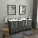 Brescia 72" Double Sink Bathroom Vanity Combo Set - HomeBeyond