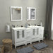 Brescia 72" Double Sink Bathroom Vanity Combo Set - HomeBeyond