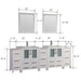 Brescia 84" Double Sink Bathroom Vanity Combo Set - HomeBeyond