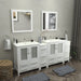 Brescia 84" Double Sink Modern Bathroom Vanity Set - HomeBeyond