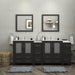 Brescia 84" Double Sink Modern Bathroom Vanity Set - HomeBeyond