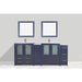 Brescia 84" Double Sink Modern Bathroom Vanity Set - HomeBeyond