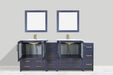 Brescia 84" Double Sink Modern Bathroom Vanity Set - HomeBeyond