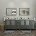 Brescia 96" Double Sink Modern Bathroom Vanity Set - HomeBeyond