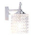 Elegant Bathroom Vanity 4 Lights Clear Glass Shade Multi-Directional Indoor Wall Sconce Light Chrome Crystal Vanity Lights - HomeBeyond