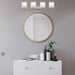 Elegant Bathroom Vanity 4 Lights Clear Glass Shade Multi-Directional Indoor Wall Sconce Light Chrome Crystal Vanity Lights - HomeBeyond