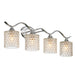 Elegant Cut Crystal Glass 4 Lights Dimmable Matte Black - HomeBeyond