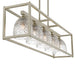 Elegant Cut Crystal Glass 5 Lights Kitchen Island Pendant Chandelier - HomeBeyond