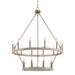 Farmhouse Vintage 20 Lights Wagon Wheel Chandelier Lighting - HomeBeyond