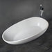 Flatbottom Freestanding Solid Surface Resin Stone Bathtub - HomeBeyond