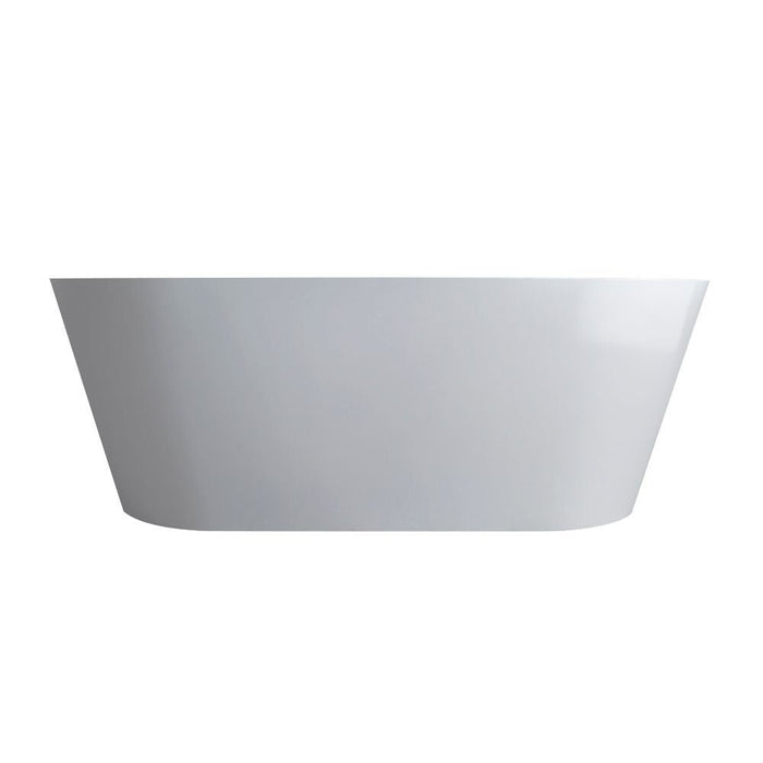 Flatbottom Freestanding Solid Surface Resin Stone Bathtub - HomeBeyond