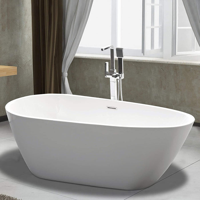 Freestanding Acrylic Bathtub - HomeBeyond