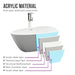 Freestanding Acrylic Bathtub - HomeBeyond