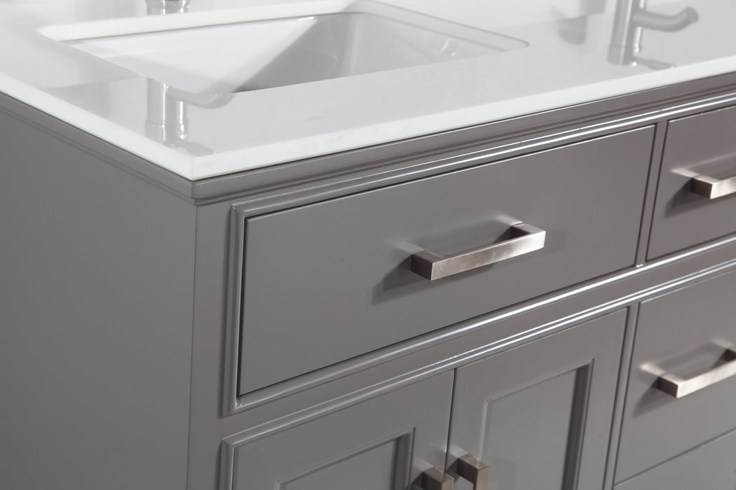 Genoa 60" Double Sink Bathroom Vanity Set - HomeBeyond