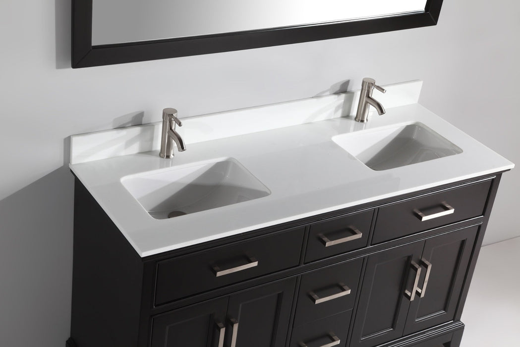 Genoa 60" Double Sink Bathroom Vanity Set - HomeBeyond