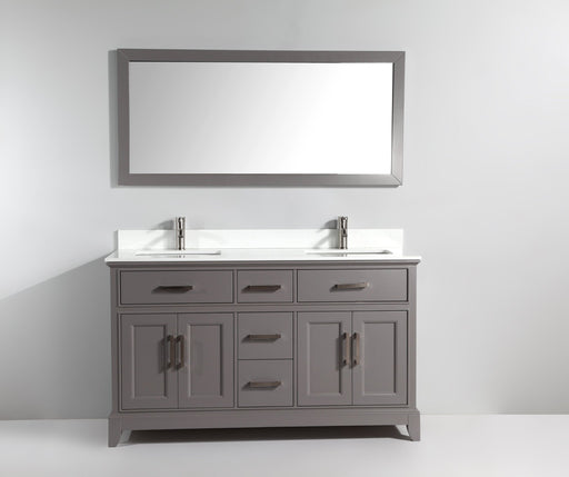 Genoa 60" Double Sink Bathroom Vanity Set - HomeBeyond
