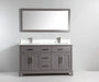 Genoa 60" Double Sink Bathroom Vanity Set - HomeBeyond