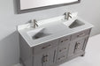 Genoa 60" Double Sink Bathroom Vanity Set - HomeBeyond