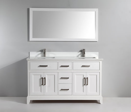 Genoa 60" Double Sink Bathroom Vanity Set - HomeBeyond