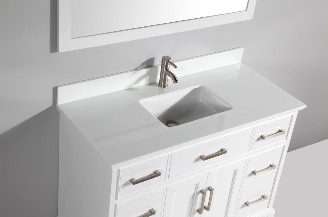 Genoa 60" Single Sink Bathroom Vanity Set - HomeBeyond