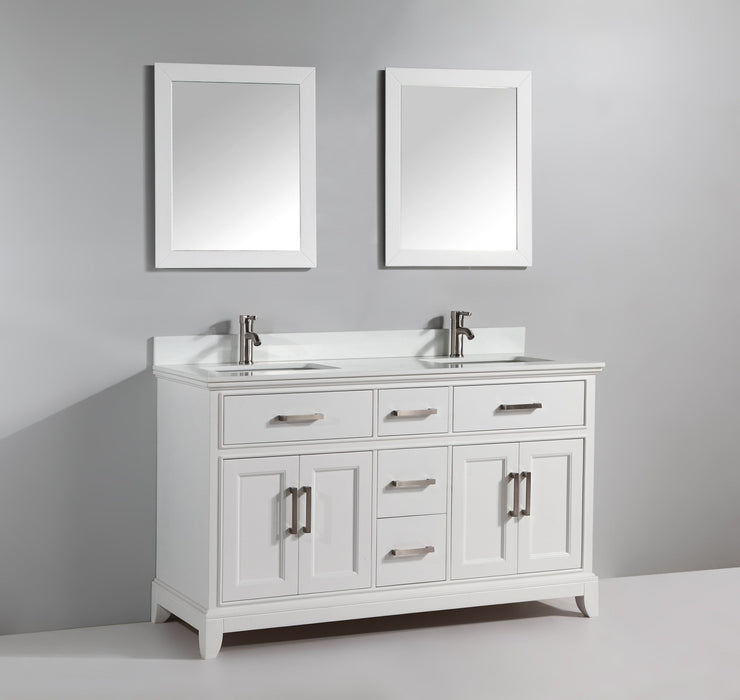 Genoa 72" Double Sink Bathroom Vanity Set - HomeBeyond