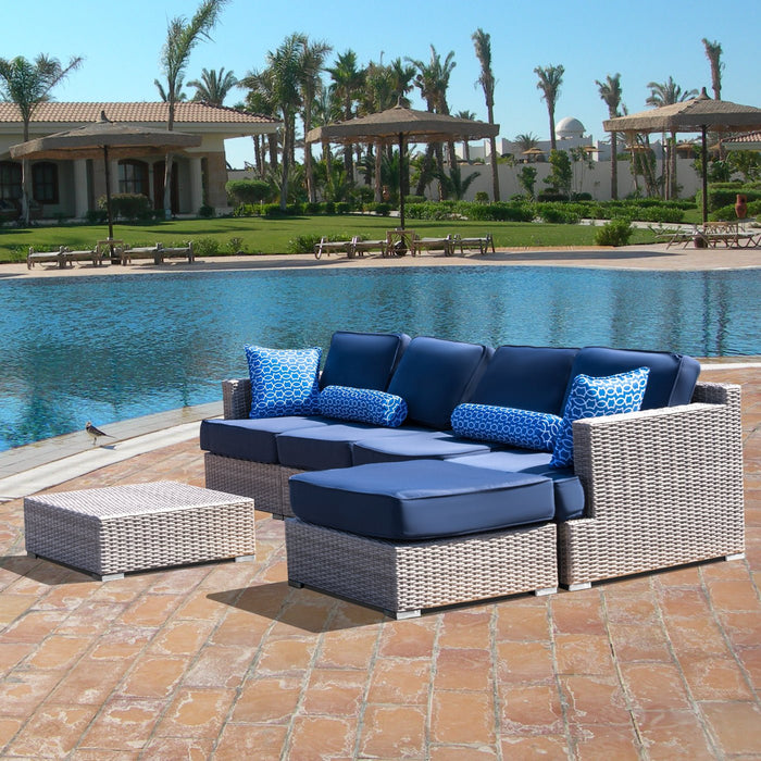 High-Density Polyethylene (HDPE) Wicker 6-Piece Fully Assembled