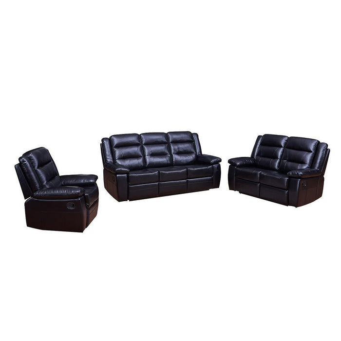 HomeBeyond Betsy Reclining 3 Piece Living Room Set - HomeBeyond