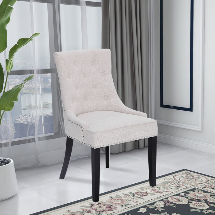 Dining chairs with buttons cheap
