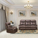 HomeBeyond Douglass Circle Reclining 3 Piece Living Room Set - HomeBeyond