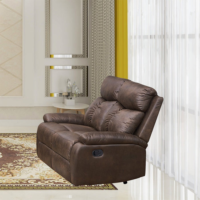 HomeBeyond Douglass Circle Reclining 3 Piece Living Room Set - HomeBeyond