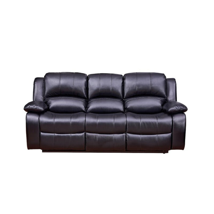 HomeBeyond Dowdle 3 Piece Living Room Set in Black - HomeBeyond