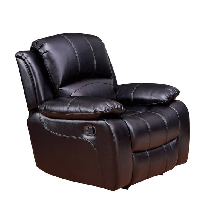 HomeBeyond Dowdle 3 Piece Living Room Set in Black - HomeBeyond