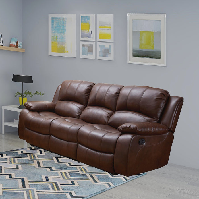 HomeBeyond Dowdle 3 Piece Living Room Set in Black - HomeBeyond