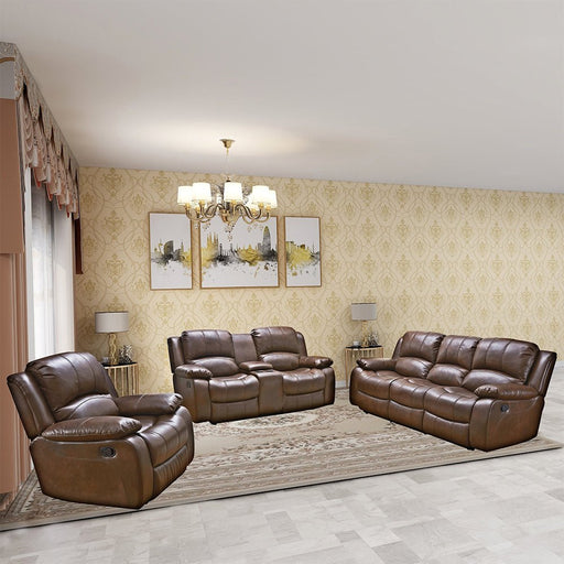 HomeBeyond Dowdle 3 Piece Living Room Set in Black - HomeBeyond