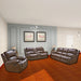 HomeBeyond Dowdle 3 Piece Living Room Set in Black - HomeBeyond
