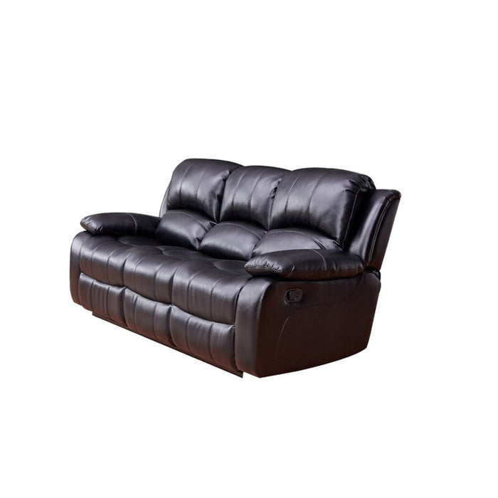 HomeBeyond Dowdle 3 Piece Living Room Set in Black - HomeBeyond
