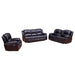 HomeBeyond Dowdle 3 Piece Living Room Set in Black - HomeBeyond
