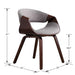 HomeBeyond Mid-Century Style Butterfly Dining Chair and Walnut Wood Finish UC-7G/W - HomeBeyond